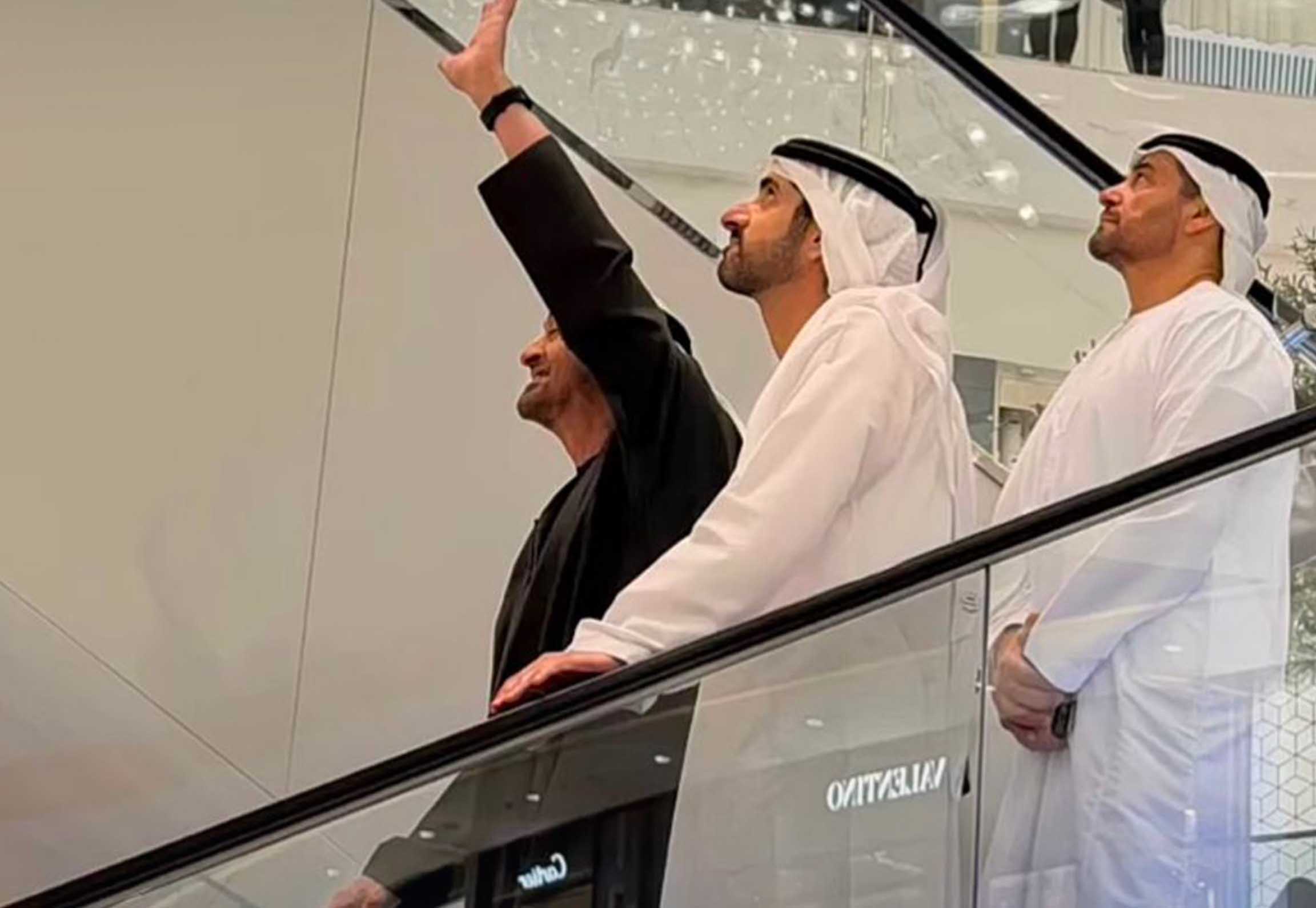 দুবাই মল পরিদর্শন করলেন আমিরাতের প্রেসিডেন্ট ও ডিফেন্স মিনিস্টার